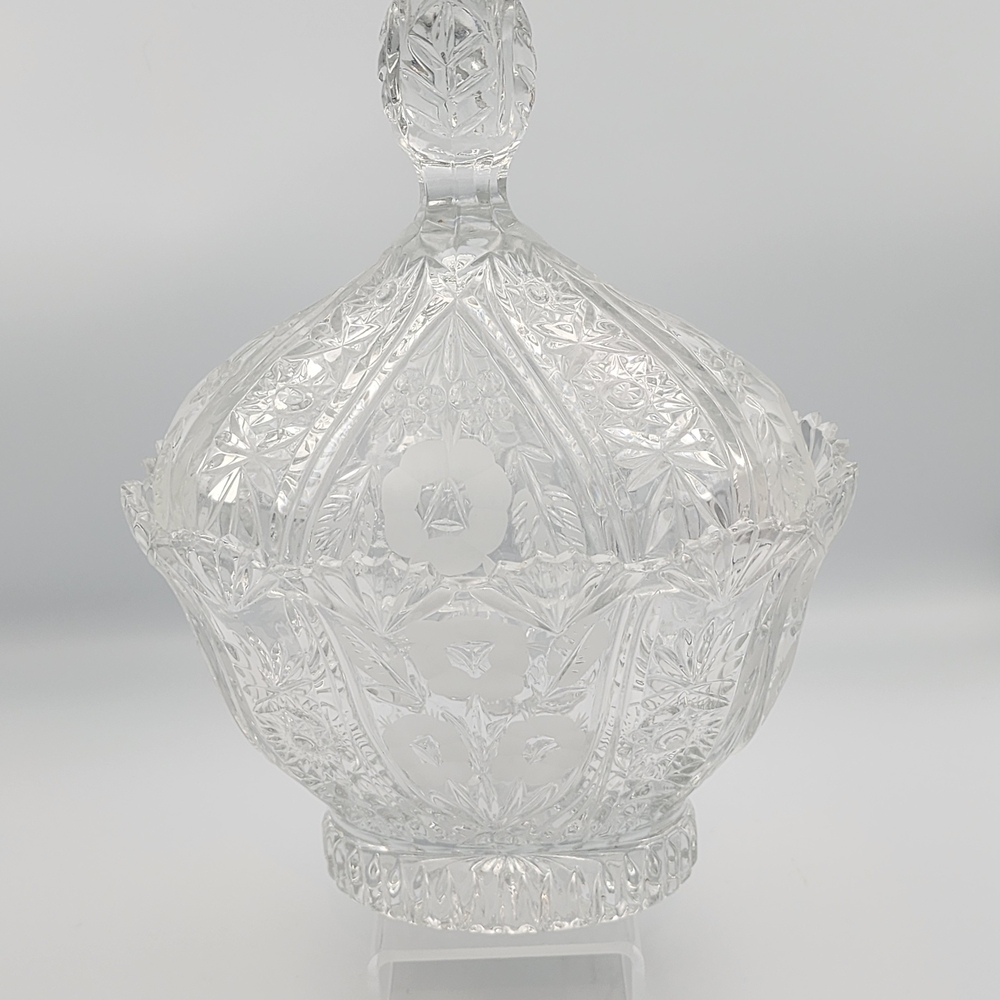 Vintage Shannon Crystal 24% Lead Crystal Lidded Dish